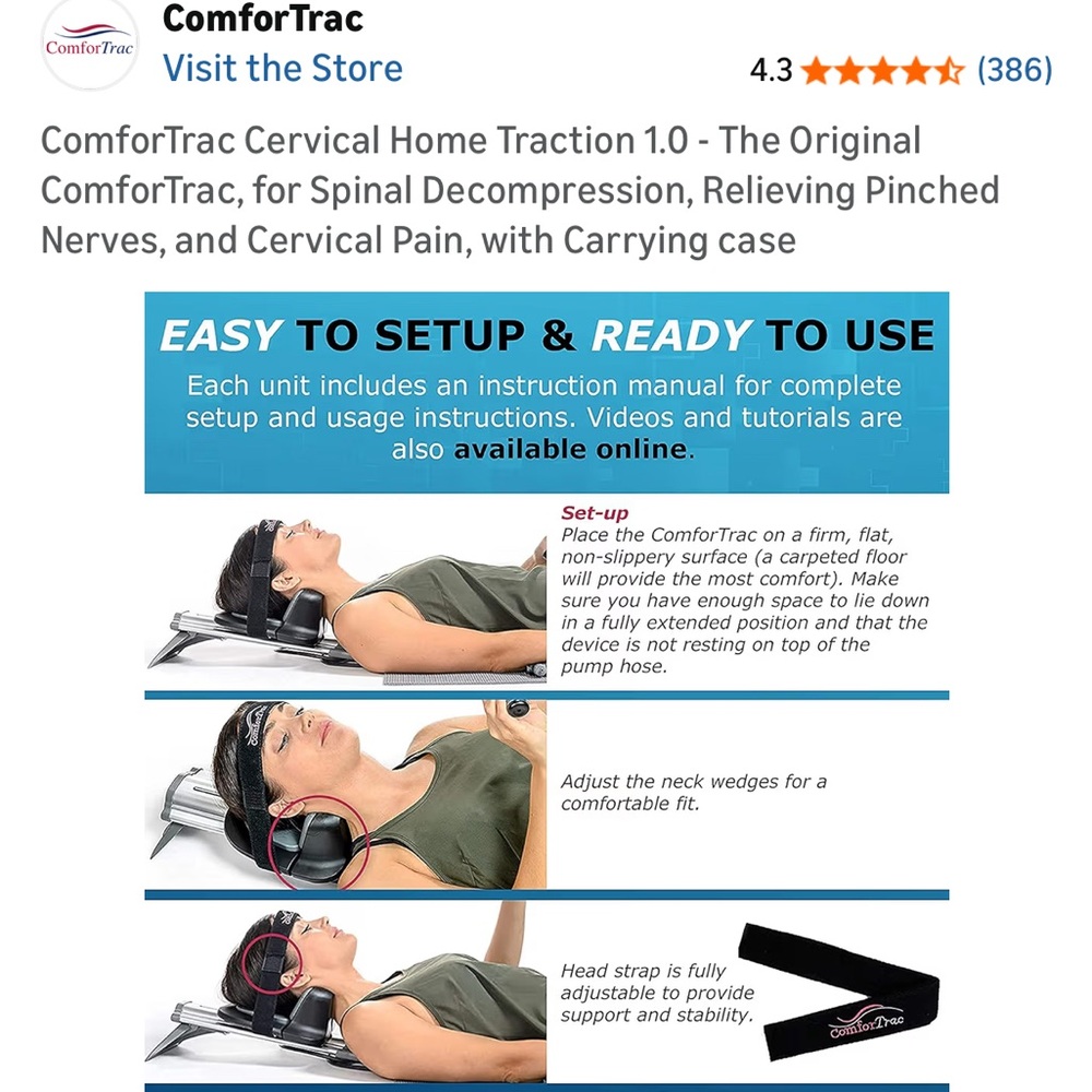 Black Neck Traction Device - Picture 5 of 6